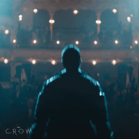 The Crow With Face Covered In Blood GIF