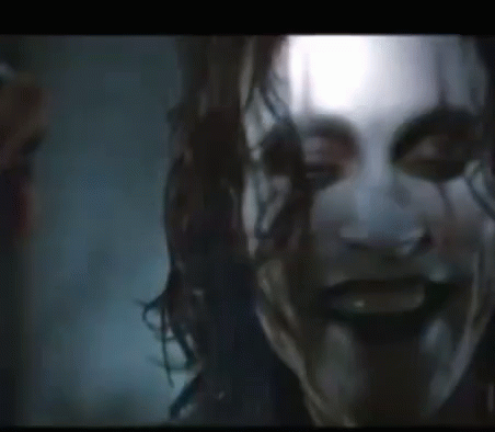 The Crow With Flashlight On His Face GIF