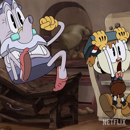 The Cuphead Show Turbulence GIF