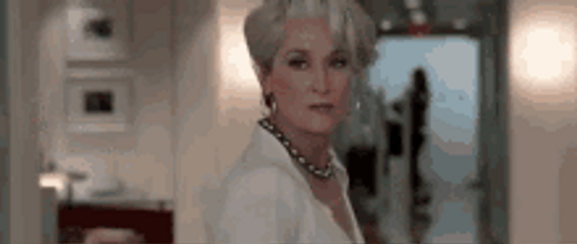 The Devil Wears Prada Meryl Streep Walk Out Snob GIF