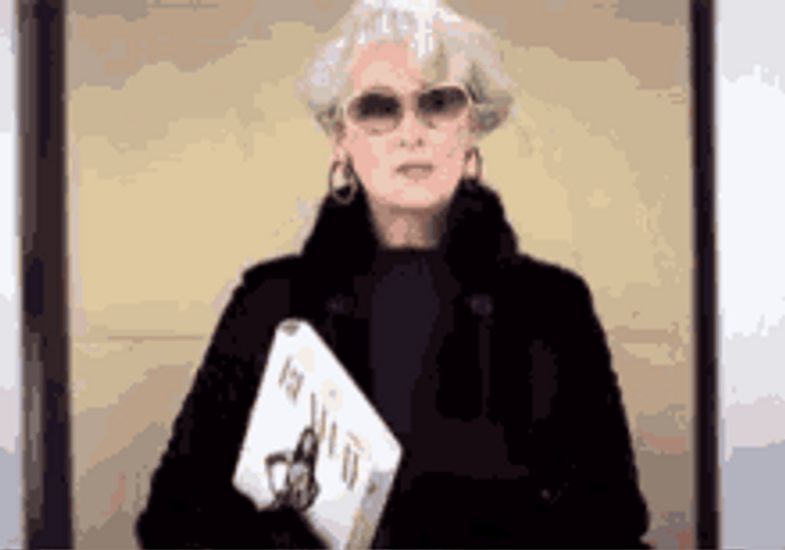 The Devil Wears Prada Sassy Meryl Streep Take Out Sun Glasses GIF
