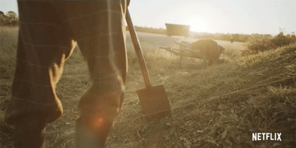 The Dig Digging Scene GIF