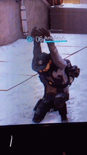 The Division Clap Kneel Animation GIF