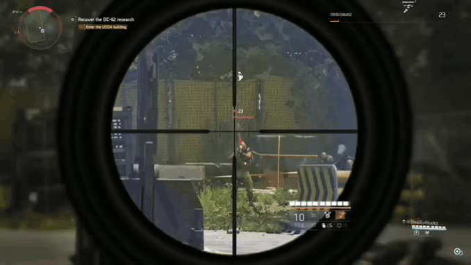 The Division Sniper Headshot Kill GIF