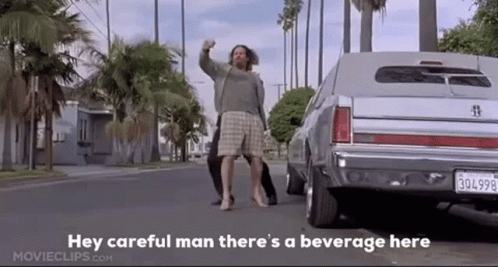 The Dude Forced To Ride Limousine GIF