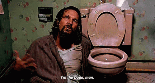 The Dude Beside A Toilet GIF