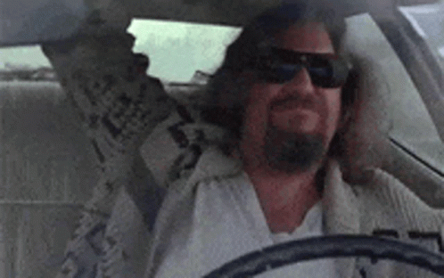 The Dude Rocking While Driving GIF