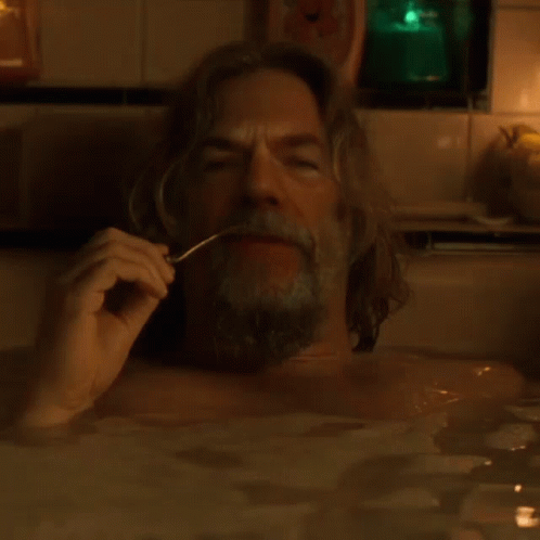The Dude Smoke Pipe On Hot Tub GIF