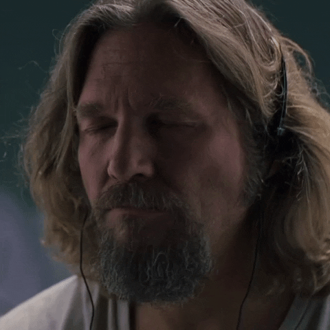 The Dude Listening To Music In Headset GIF