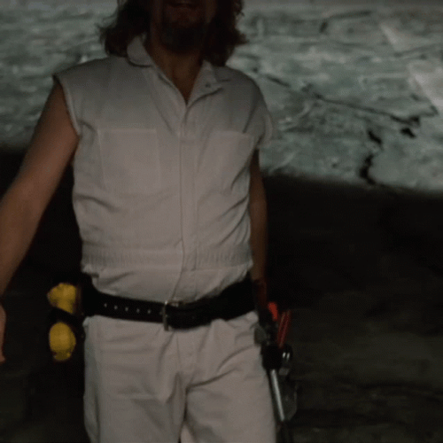 The Dude Looking Up Amazed GIF