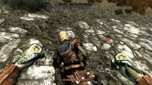 The Elder Scrolls V Skyrim Fight GIF