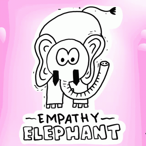 The Empathy Elephant Doodle GIF