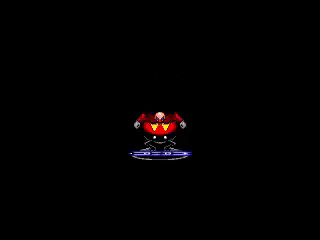 The End Screen Of A Video Game With A Red Clown And The Word End . GIF