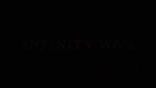 The Endgame Logo For Avengers : Age Of Ultron Is Displayed On A Black Background . GIF