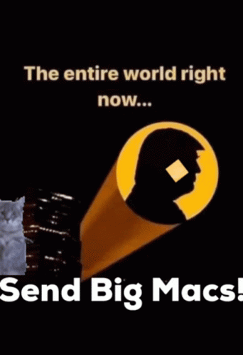 The Entire World Right Now ... Send Big Macs GIF