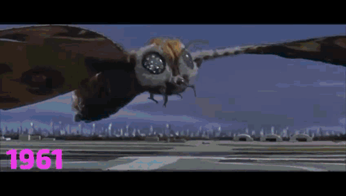 The Evolution Mothra GIF