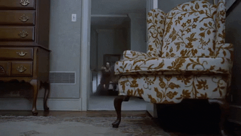 The Exorcist Ghost Slamming Door GIF