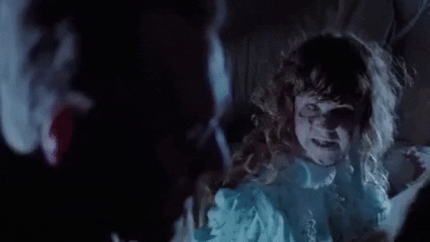 The Exorcist Spraying Holy Water Father Merrin GIF