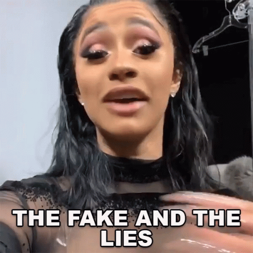 The Fake And The Lies Cardi B GIF