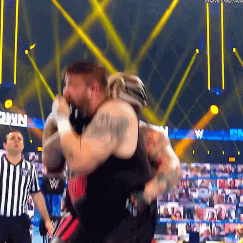The Fiend Bray Wyatt Chokeslam Kevin Owens GIF