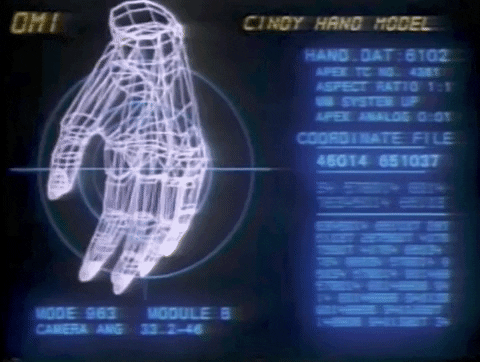 The Files Are In The Computer 3d Hand GIF