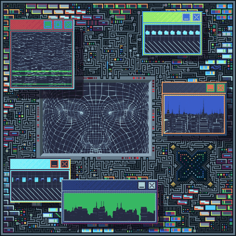 The Files Are In The Computer Art Pixel GIF