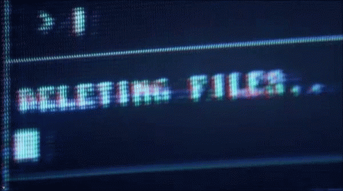 The Files Are In The Computer Deleting GIF