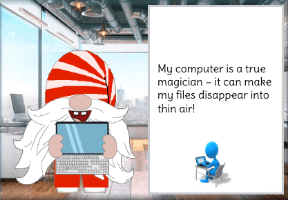 The Files Are In The Computer Savvy Sticker GIF
