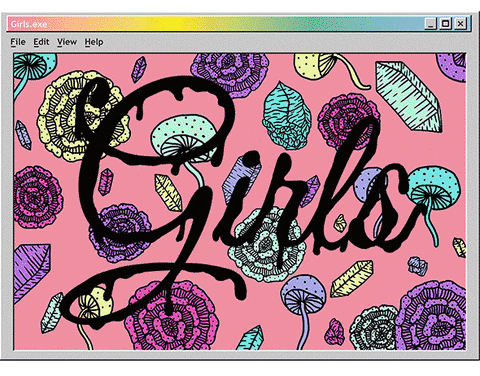 The Files Are In The Computer Windows 98 Girls GIF