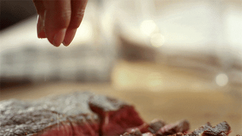 The Final Touch To A Perfectly Cooked Meat GIF