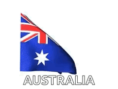 The Flag Of Australia Is Waving In The Wind GIF
