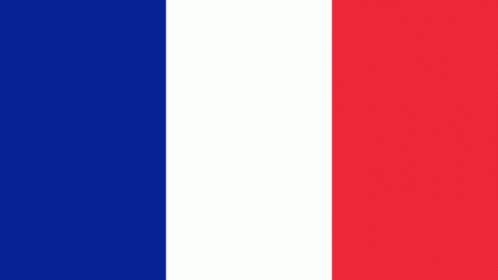 The Flag Of France Is Blue , White , And Red With A White Background . GIF