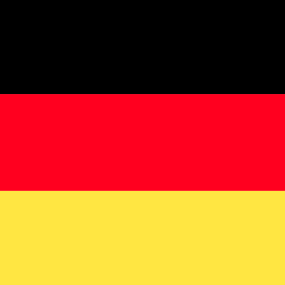 The Flag Of Germany Is Red , Black And Yellow And Has A Black Background . GIF
