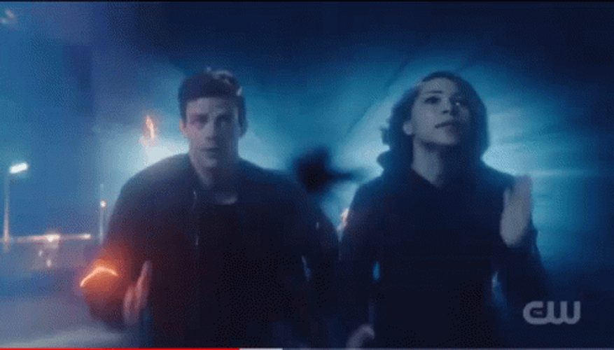 The Flash And Iris Running Speed Force GIF