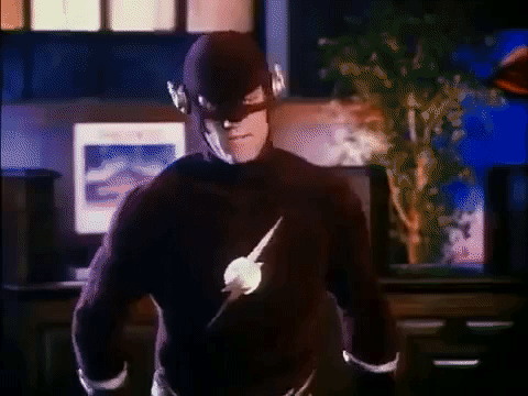 The Flash Finding Real Man Body GIF