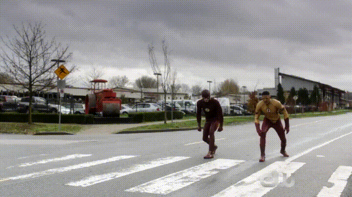 The Flash Run Race GIF