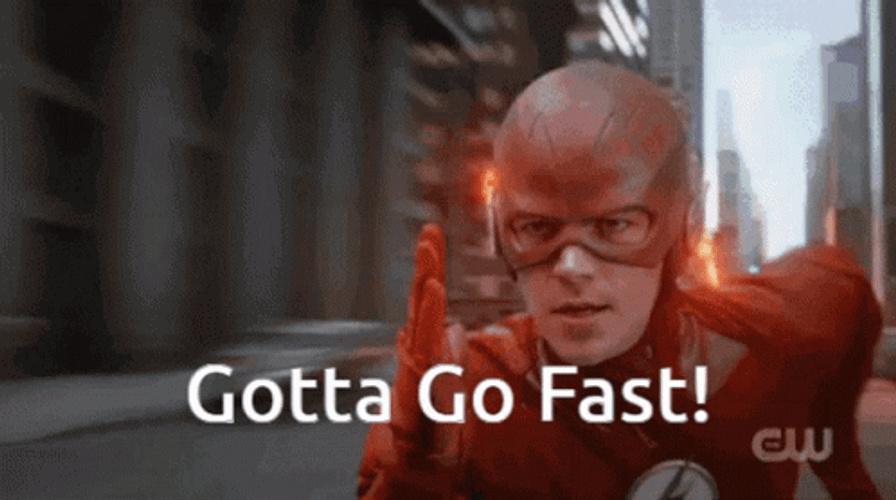 The Flash Running Barry Allen Go Fast Meme GIF
