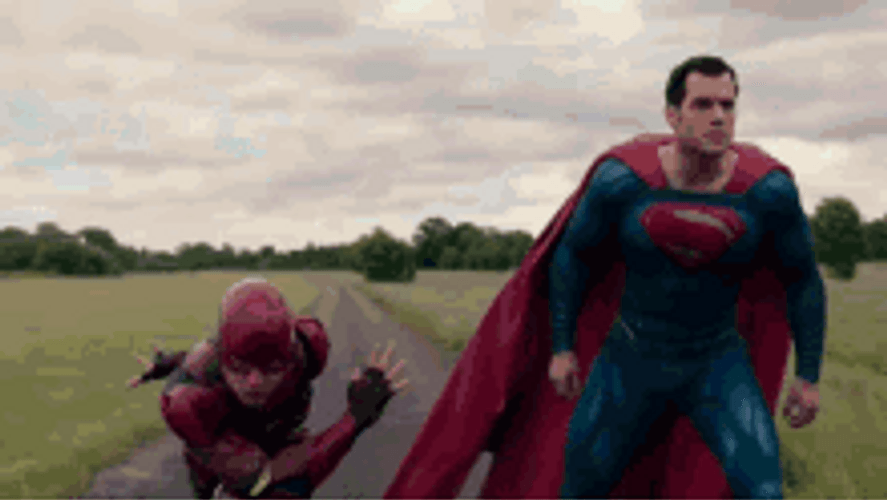 The Flash Superman GIF