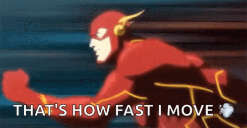 The Flash That's How Fast Move GIF