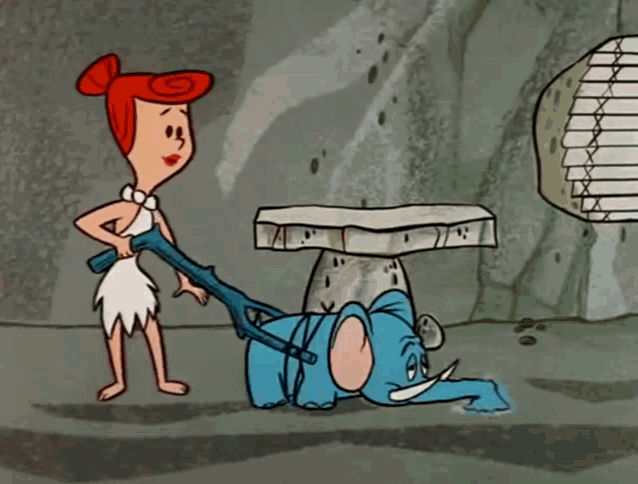 The Flintstones Vacuum Gif GIF
