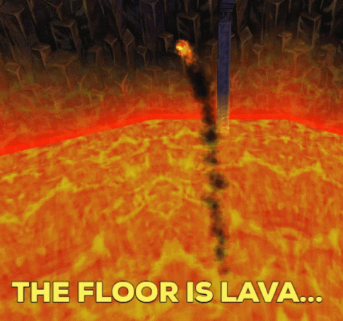 The Floor Is Lava GIF