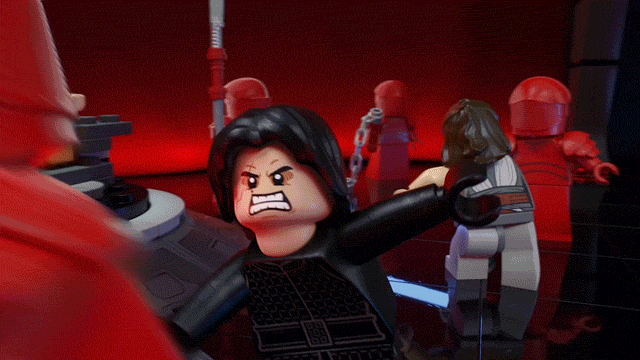 The Force Is Strong With This One Lego Lightsaber GIF
