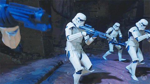 The Force Is Strong With This One Lightsaber Deflect GIF