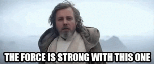 The Force Is Strong With This One Luke Skywalker GIF