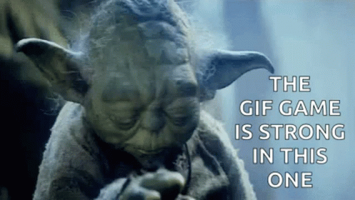 The Force Is Strong With This One Yoda GIF