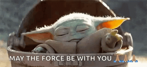 The Force Is Strong With This One Yoda Space Ship GIF