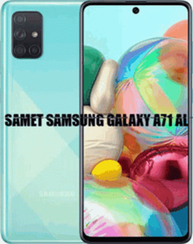 The Front And Back Of A Samsung Galaxy A71 GIF