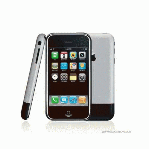 The Front And Back Of An Iphone With The Website Www.gadgetlove.com Written On The Bottom GIF