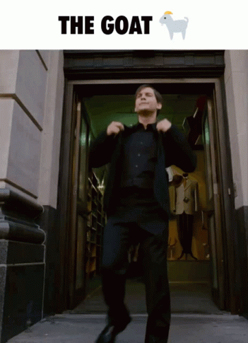 The Goat Tobey Maguire Dance GIF