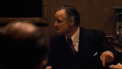 The Godfather Vito Corleone Dinner Meeting GIF